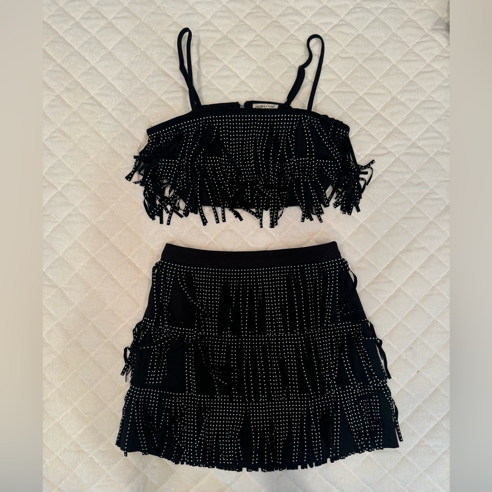 Fringe skirt and top